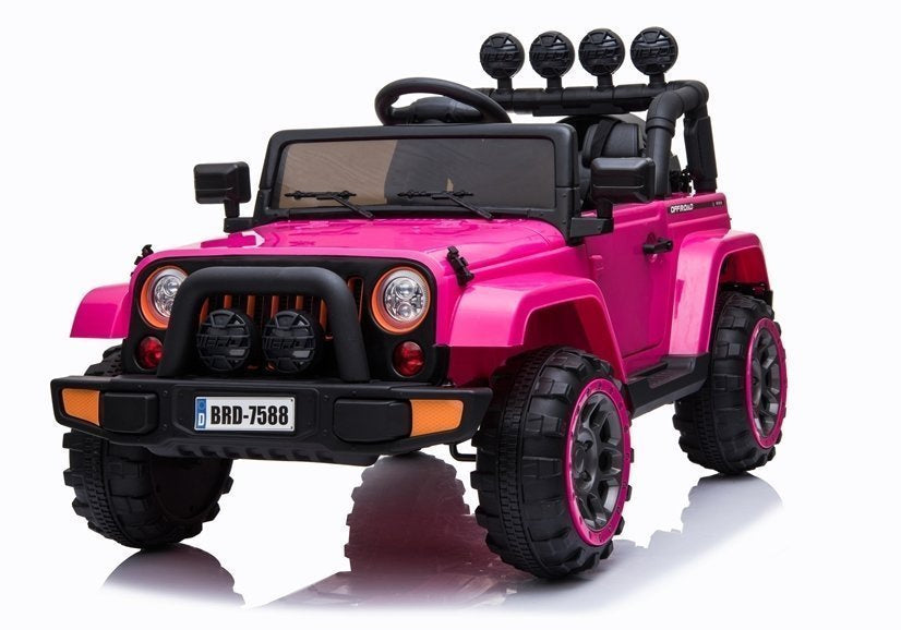 Elektrické autíčko Jeep růžové 4x4 s dálkovým ovládáním – BRD-7588