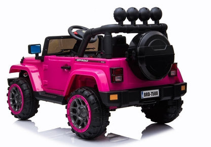 Elektrické autíčko Jeep růžové 4x4 s dálkovým ovládáním – BRD-7588