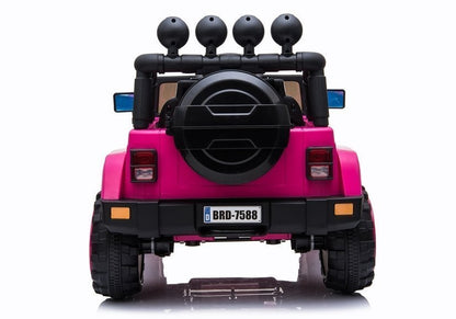 Elektrické autíčko Jeep růžové 4x4 s dálkovým ovládáním – BRD-7588