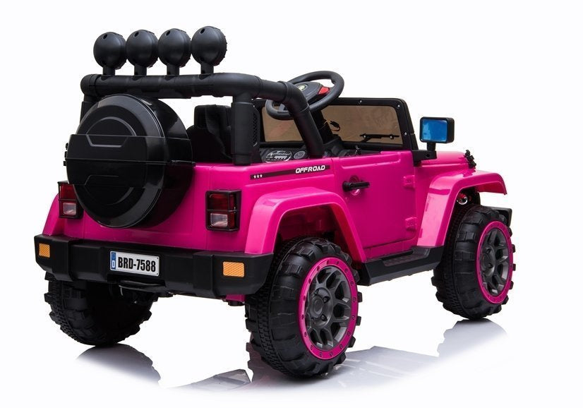 Elektrické autíčko Jeep růžové 4x4 s dálkovým ovládáním – BRD-7588