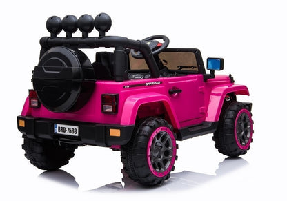 Elektrické autíčko Jeep růžové 4x4 s dálkovým ovládáním – BRD-7588