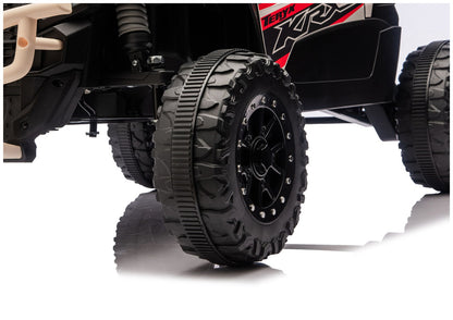 Elektrické autíčko Kawasaki JS330 24V 30kg – černé a béžové
