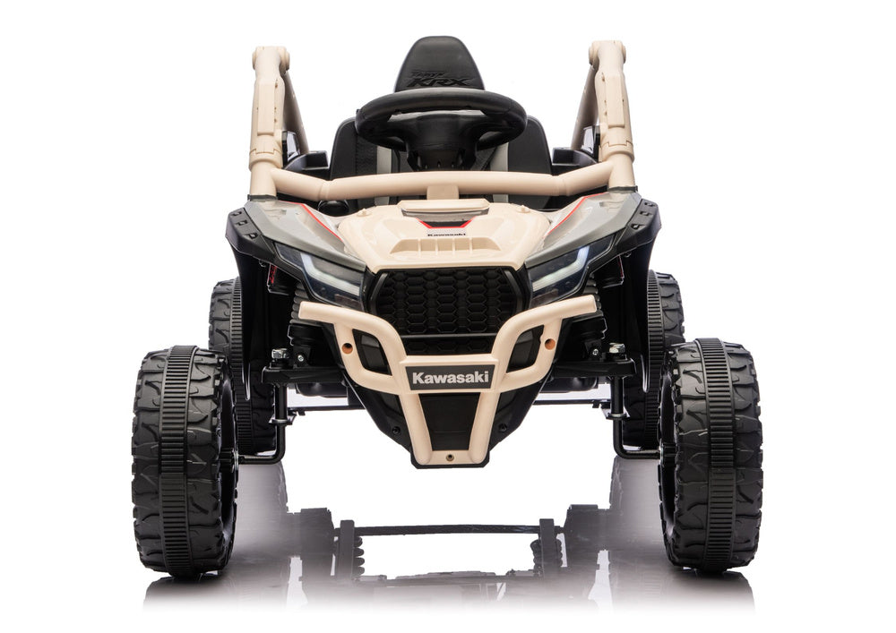 Elektrické autíčko Kawasaki JS330 24V 30kg – černé a béžové