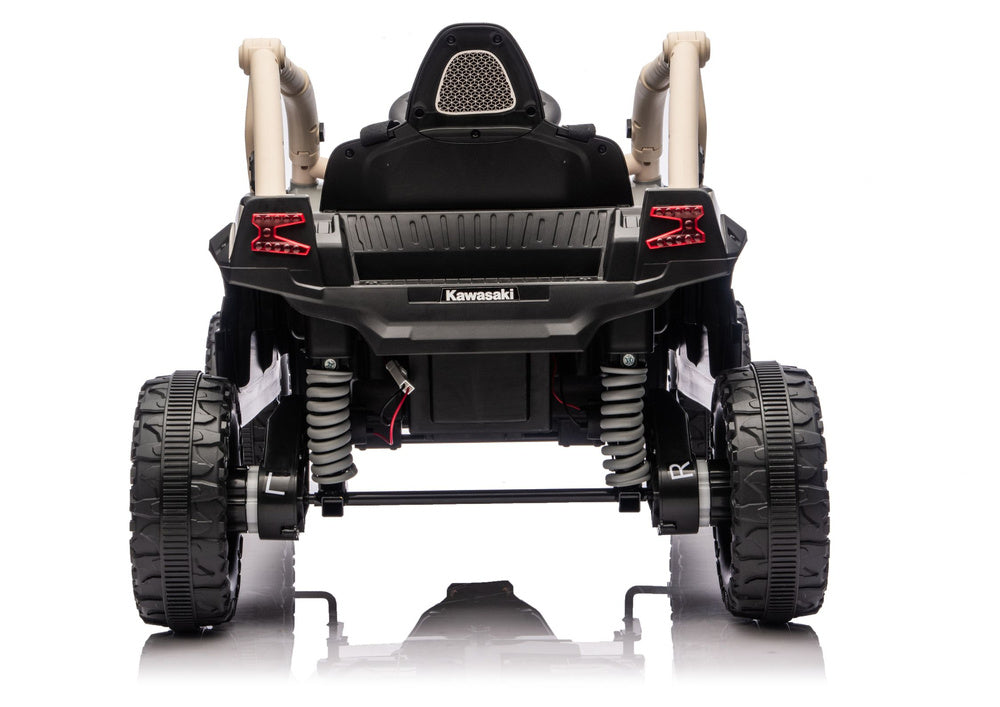 Elektrické autíčko Kawasaki JS330 24V 30kg – černé a béžové