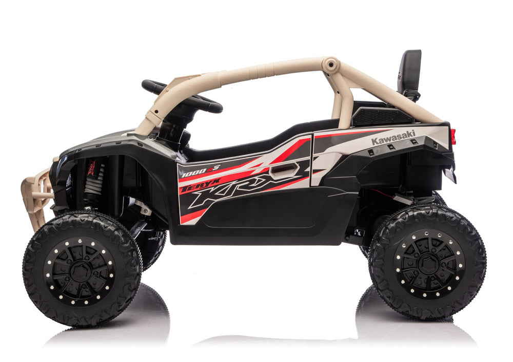 Elektrické autíčko Kawasaki JS330 24V 30kg – černé a béžové