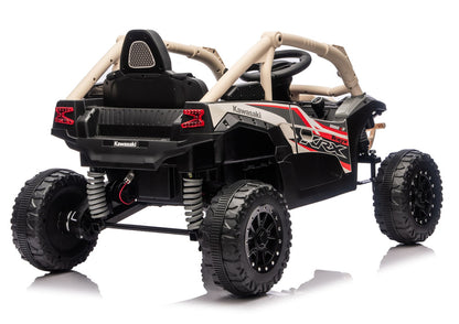 Elektrické autíčko Kawasaki JS330 24V 30kg – černé a béžové