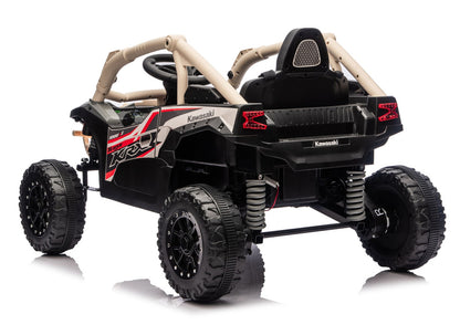Elektrické autíčko Kawasaki JS330 24V 30kg – černé a béžové