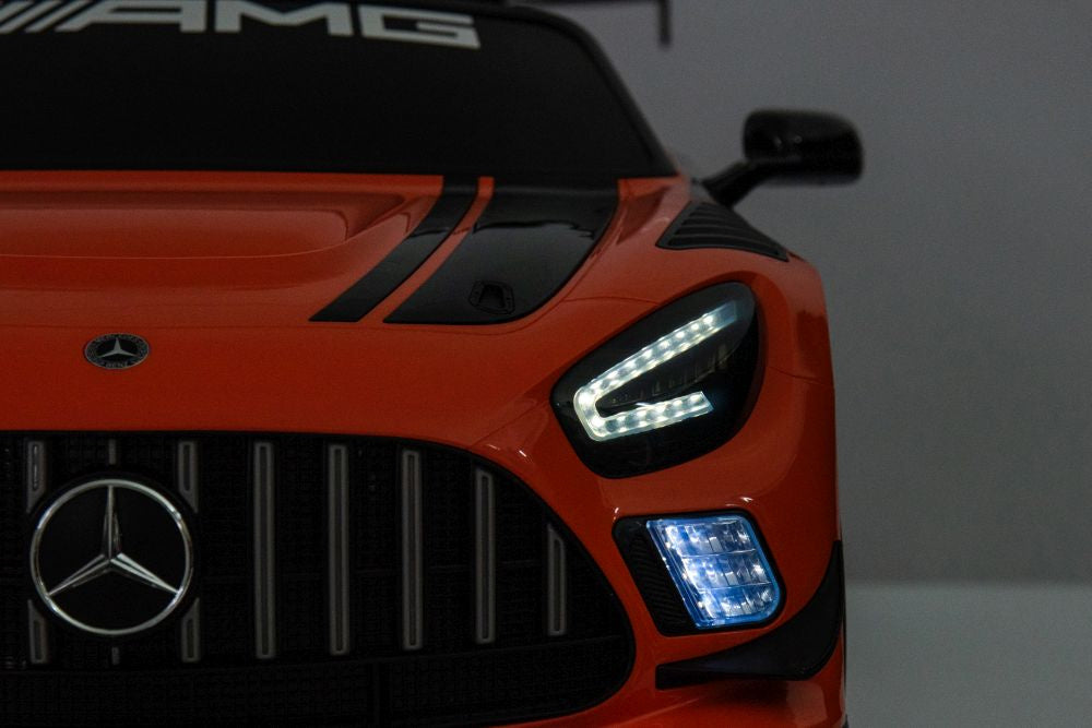 Elektrické autíčko Mercedes AMG GT3 oranžové s dálkovým ovládáním