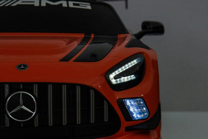 Elektrické autíčko Mercedes AMG GT3 oranžové s dálkovým ovládáním