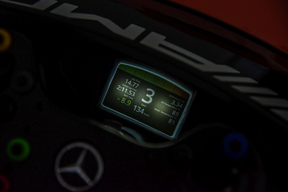 Elektrické autíčko Mercedes AMG GT3 oranžové s dálkovým ovládáním