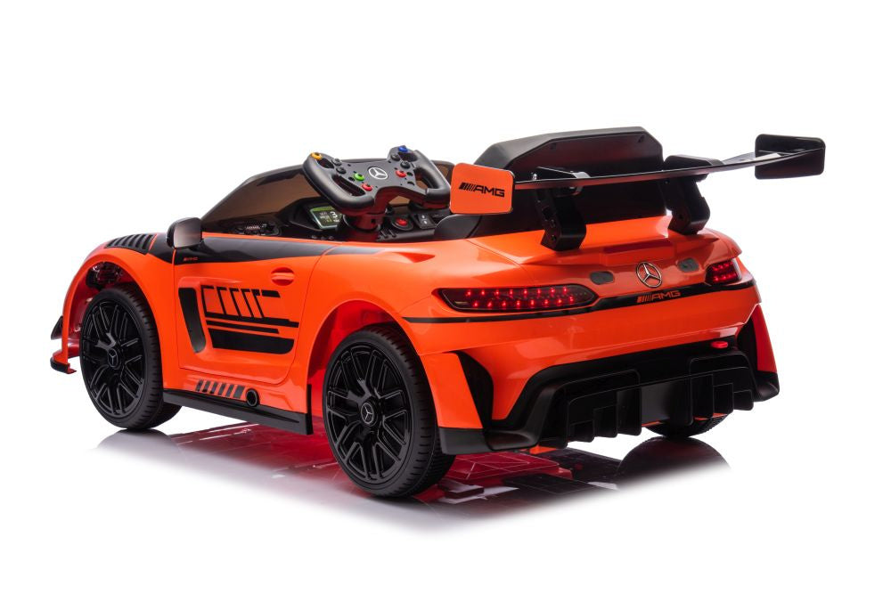 Elektrické autíčko Mercedes AMG GT3 oranžové s dálkovým ovládáním