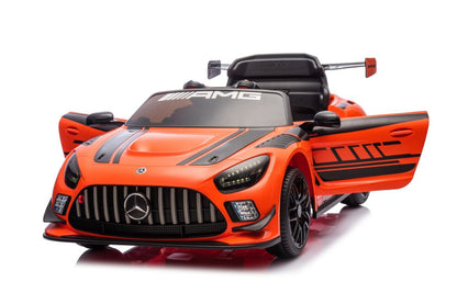 Elektrické autíčko Mercedes AMG GT3 oranžové s dálkovým ovládáním