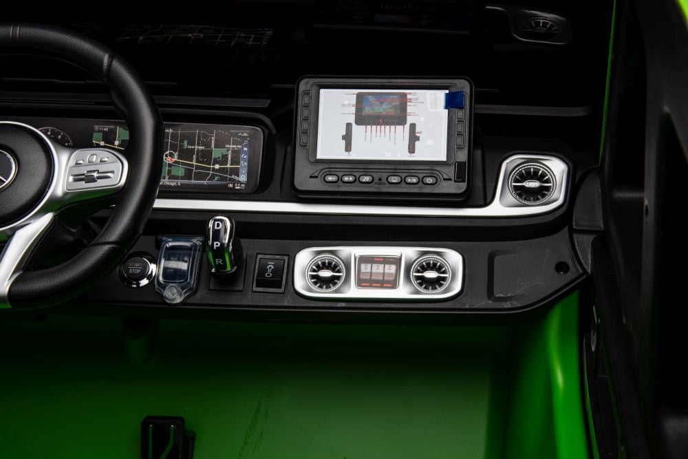 Elektrické autíčko Mercedes G63 XXL zelené 24V pro děti