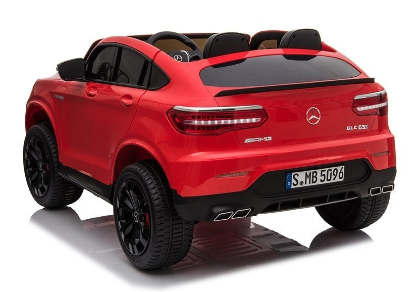 Elektrické autíčko Mercedes GLC 63S pro děti – červené