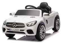 Elektrické autíčko Mercedes SL500 bílé s dálkovým ovládáním