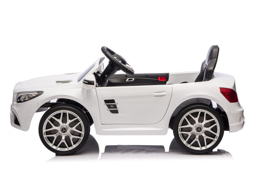 Elektrické autíčko Mercedes SL500 bílé s dálkovým ovládáním