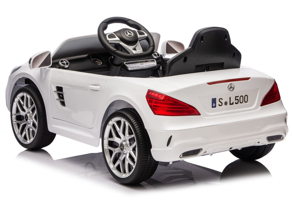 Elektrické autíčko Mercedes SL500 bílé s dálkovým ovládáním
