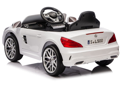 Elektrické autíčko Mercedes SL500 bílé s dálkovým ovládáním