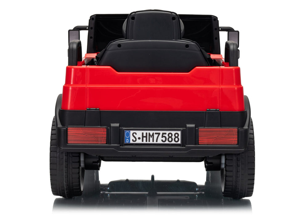 Elektrické autíčko Mercedes Unimog červené pro děti – HM7588