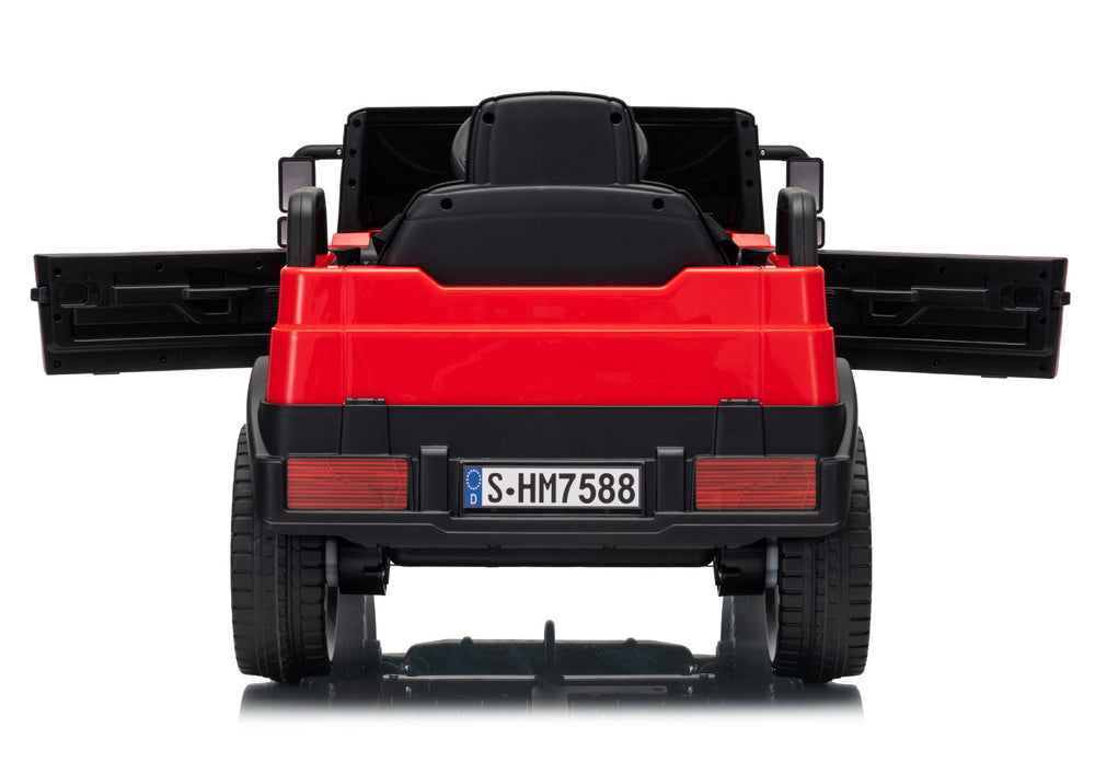 Elektrické autíčko Mercedes Unimog červené pro děti – HM7588