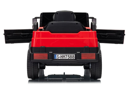 Elektrické autíčko Mercedes Unimog červené pro děti – HM7588