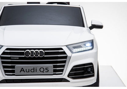 Elektrické auto Audi Q5 – dvoumístné s pilotem | bílé