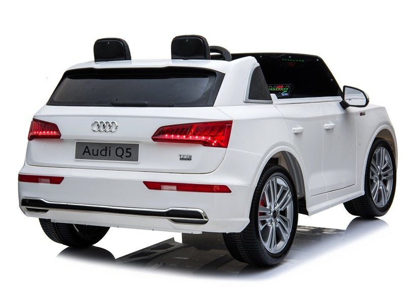 Elektrické auto Audi Q5 – dvoumístné s pilotem | bílé