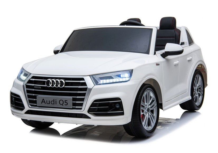 Elektrické auto Audi Q5 – dvoumístné s pilotem | bílé