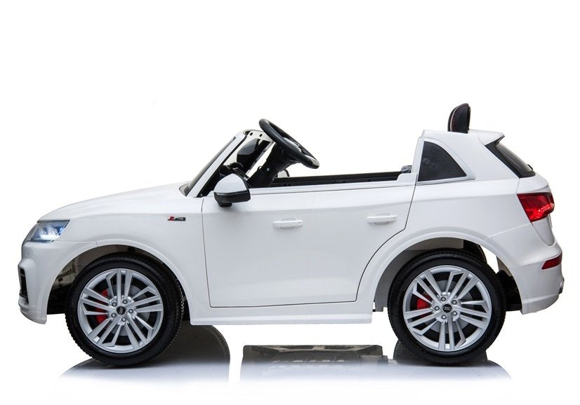 Elektrické auto Audi Q5 – dvoumístné s pilotem | bílé