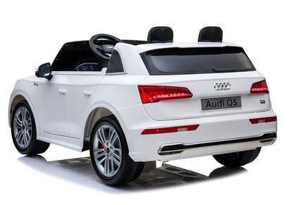 Elektrické auto Audi Q5 – dvoumístné s pilotem | bílé