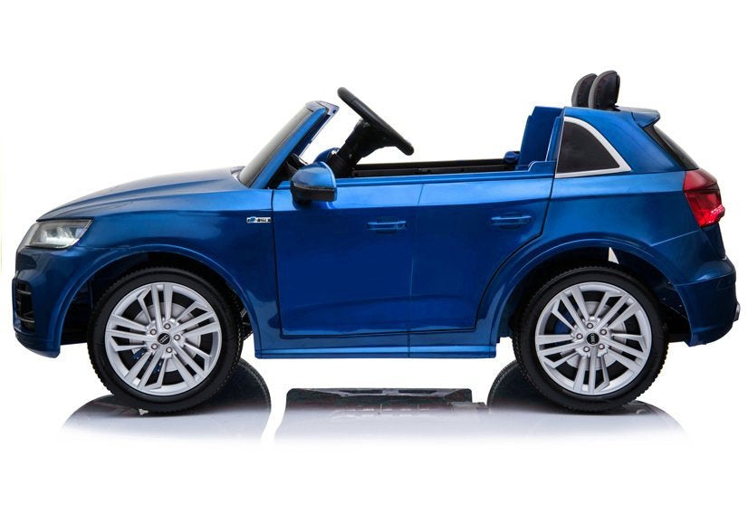 Elektrické auto Audi Q5 – dvoumístné s pilotem | modré