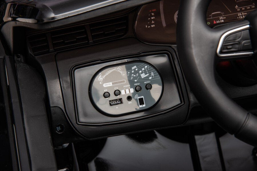 Elektrické auto Audi Q7 černé lakované na akumulátor