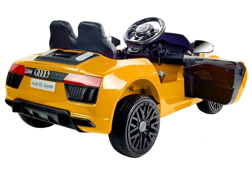 Elektrické auto Audi R8 Spyder – s dálkovým ovládáním | žluté