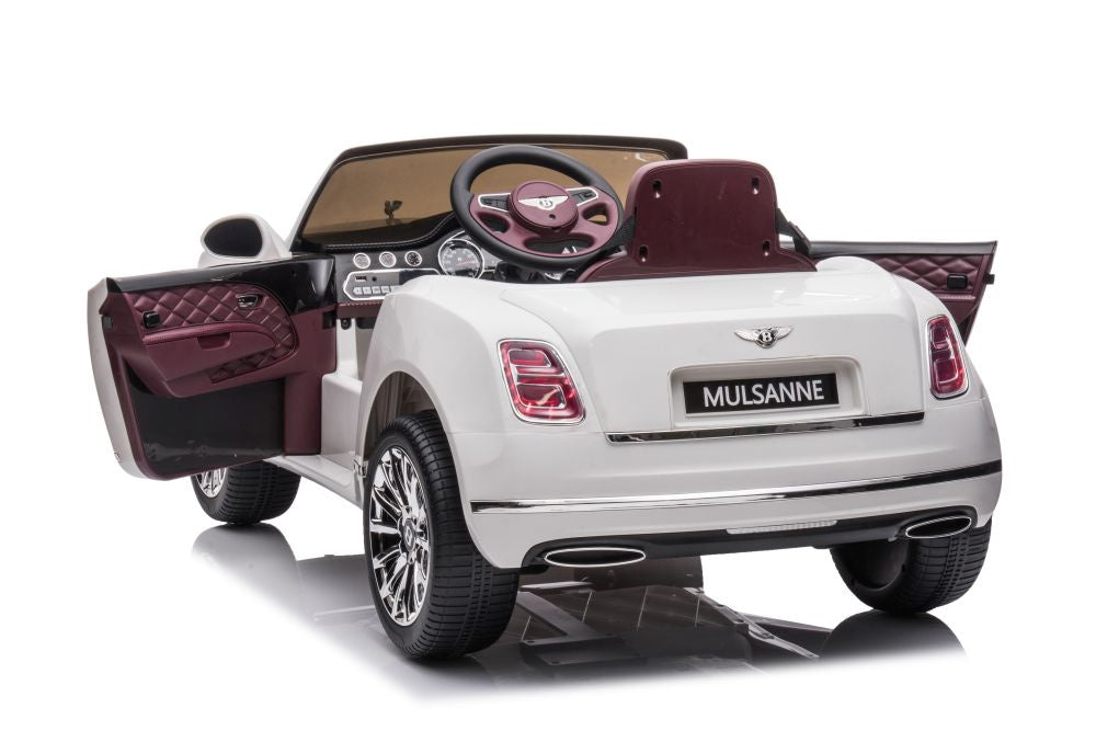 Elektrické auto Bentley Mulsanne – s dálkovým ovládáním | bílé