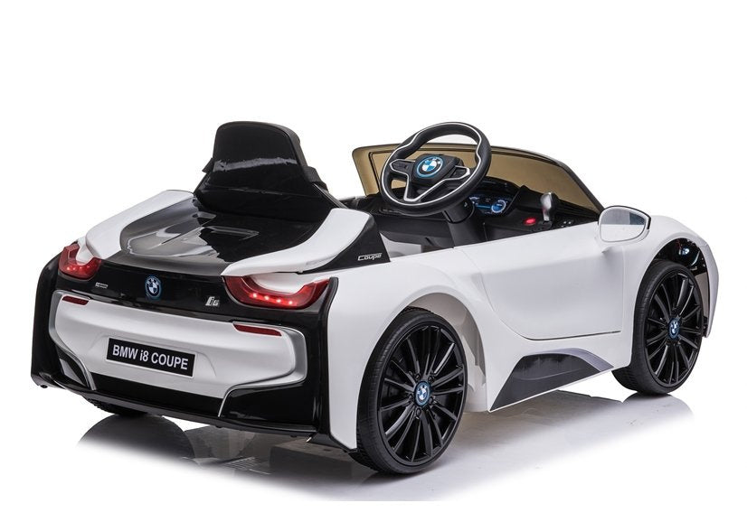 Elektrické auto BMW i8 Coupe s dálkovým ovládáním bílé