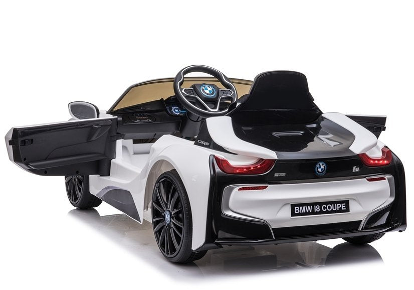 Elektrické auto BMW i8 Coupe s dálkovým ovládáním bílé