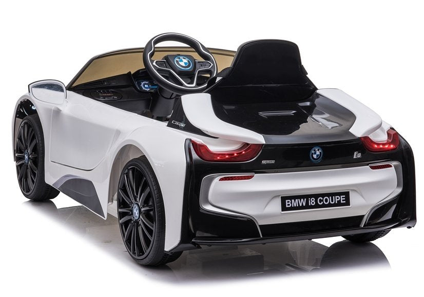 Elektrické auto BMW i8 Coupe s dálkovým ovládáním bílé