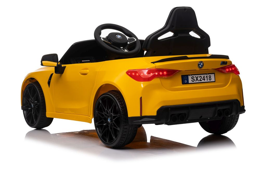 Elektrické auto BMW M4 – na akumulátor žluté | dětské