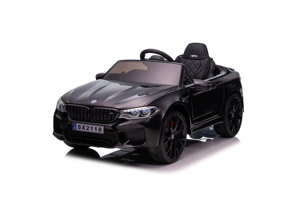 Elektrické auto BMW M5 na akumulátor lakované černé