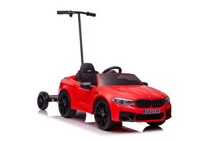 Elektrické auto BMW M5 s plošinou pro rodiče červené lakované
