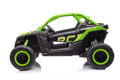Elektrické auto buggy 4x4 na akumulator Can am RS zelené