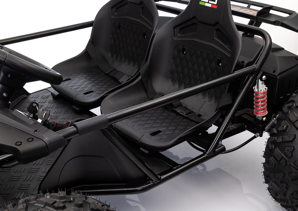 Elektrické auto Buggy SX2358 XXL černé pro 2 děti – 4x12V