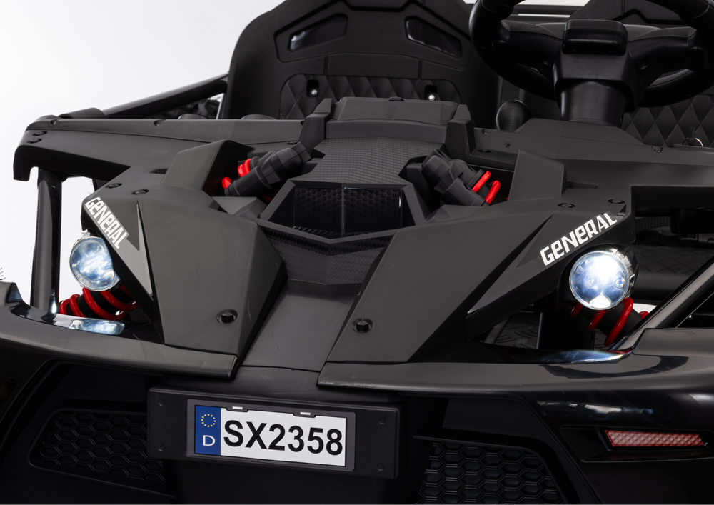 Elektrické auto Buggy SX2358 XXL černé pro 2 děti – 4x12V