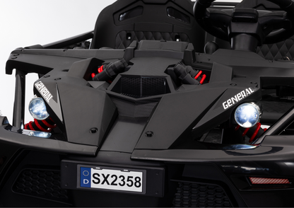 Elektrické auto Buggy SX2358 XXL černé pro 2 děti – 4x12V