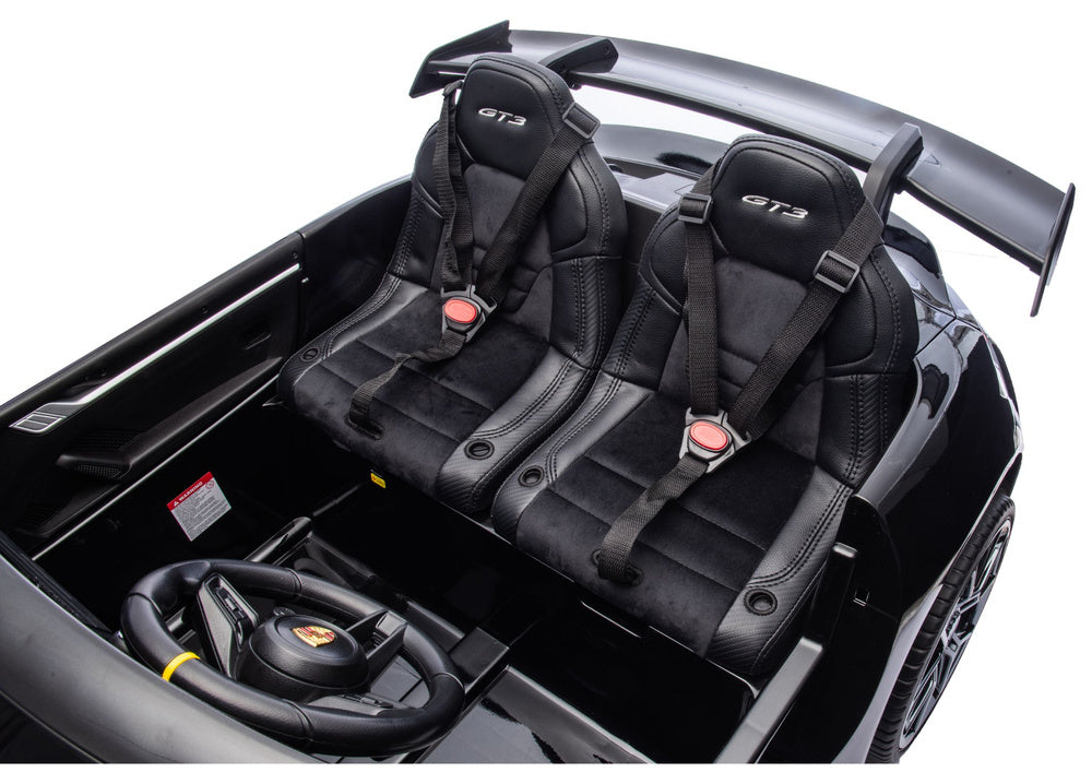 Elektrické auto DK-P911 Porsche GT3 černé lakované – 24V