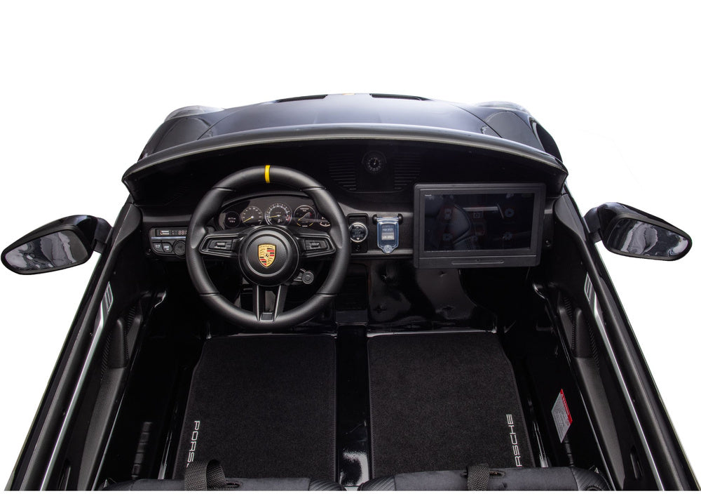 Elektrické auto DK-P911 Porsche GT3 černé lakované – 24V