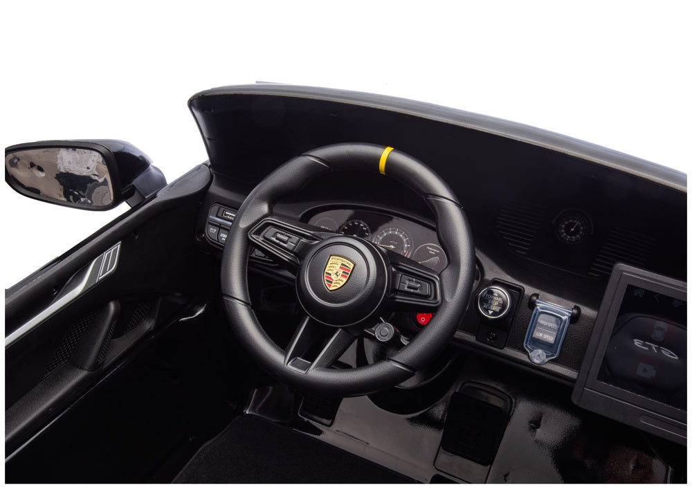 Elektrické auto DK-P911 Porsche GT3 černé lakované – 24V