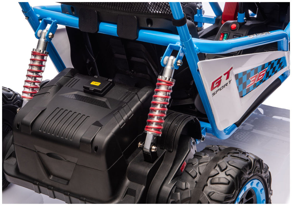 Elektrické auto DM-107 24V s tichým motorem – modré