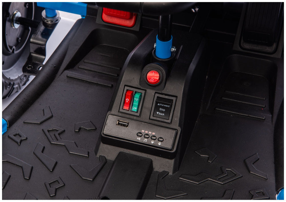 Elektrické auto DM-107 24V s tichým motorem – modré