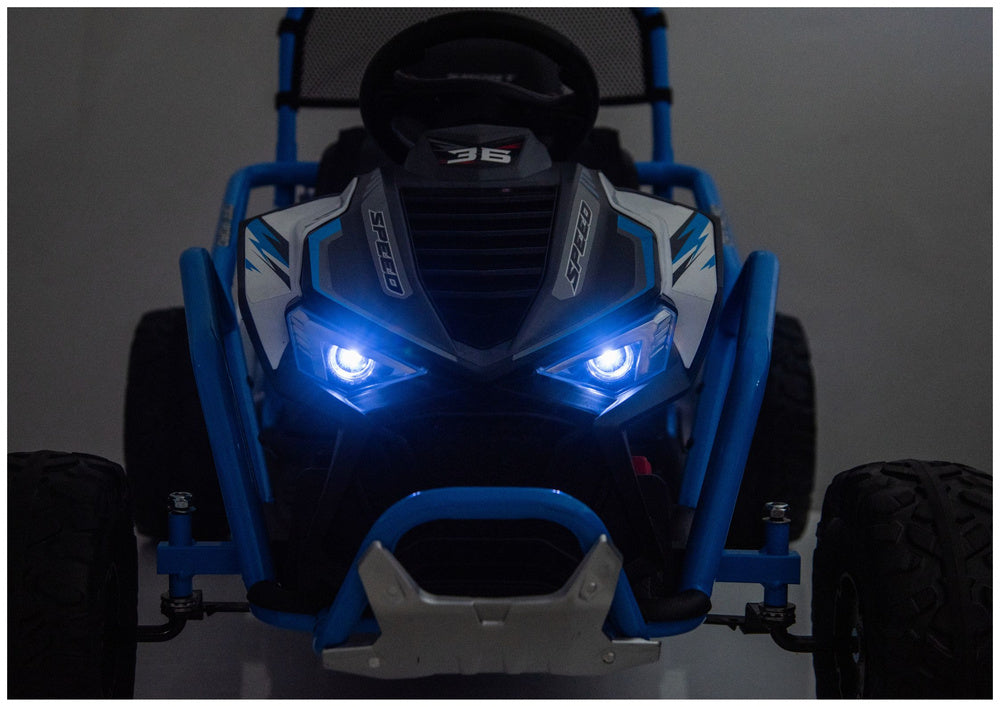 Elektrické auto DM-107 24V s tichým motorem – modré